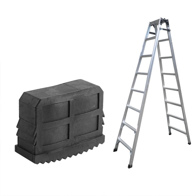 Goma No Deslizante Escalera Pies Pies Colchón De Colchón Negro Para El Hogar Escalera De Aluminio
