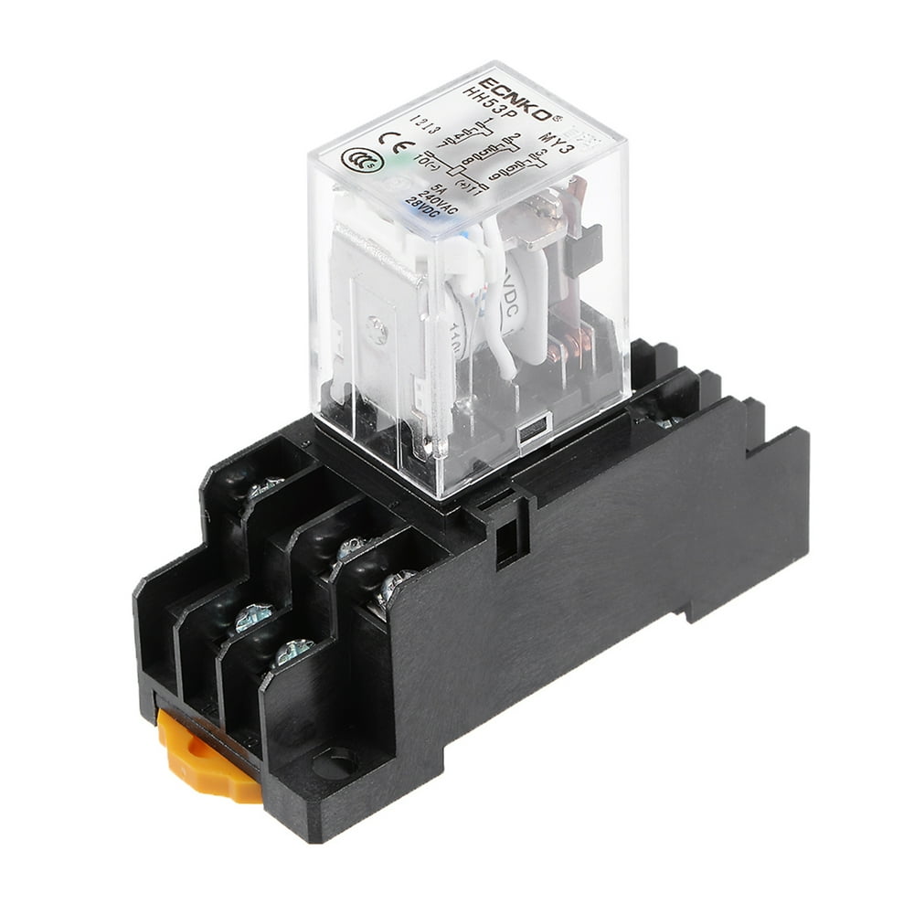 HH53P DC110V Coil 3P3T 11Pins Power Relay Green LED