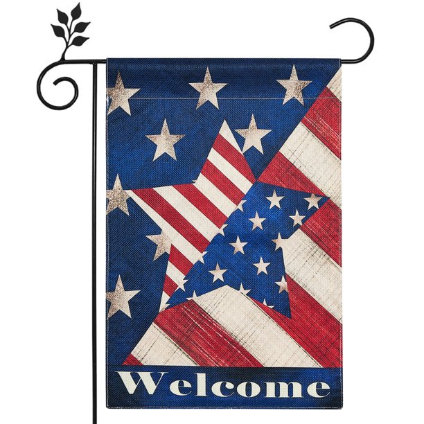4th of July Garden Flag Independence Day 12X18 Inches Double Sided