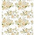 thumbnail image 3 of Ambesonne Flowers Duvet Cover Sets, Floral Roses Vector, 2-King, White and Beige, 3 of 7