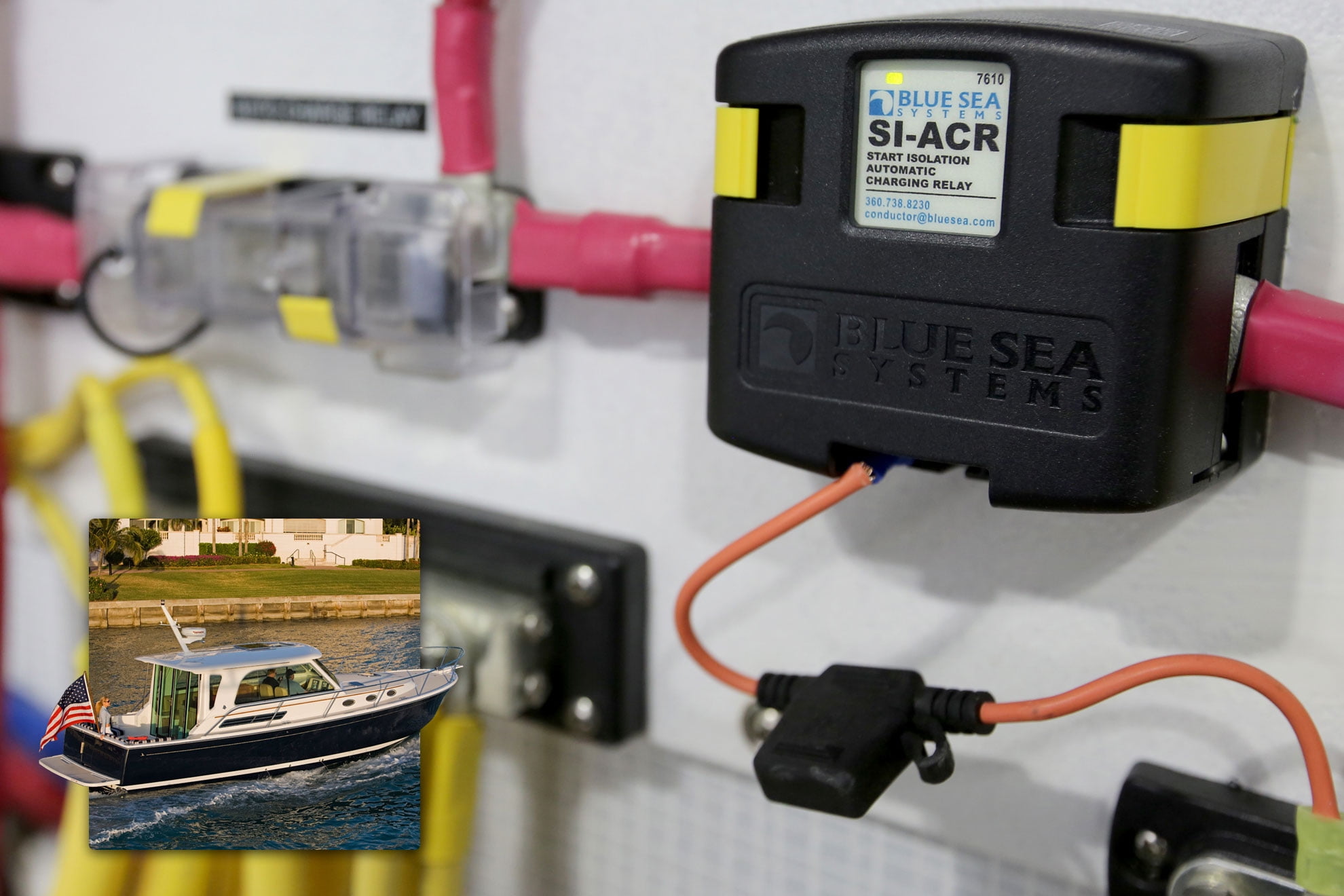 Blue Sea Systems SI-ACR Automatc Charging Relay, 12/24V DC/120A