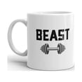 thumbnail image 2 of Beast with Dumbbells Large Man Coffee Tea Ceramic Mug Office Work Cup Gift15 oz, 2 of 3