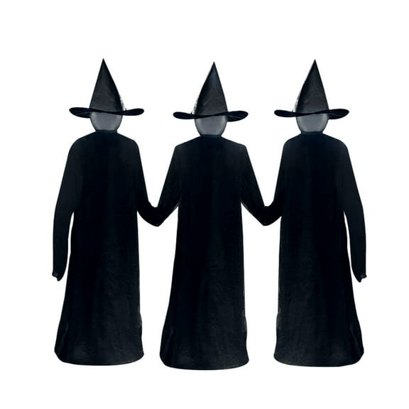 Halloween Party Decorations Spooky Halloween Decorations Light Up Sound Activated Standing Witches Halloween Decor for Home Indoor Halloween Decor 3 Pack