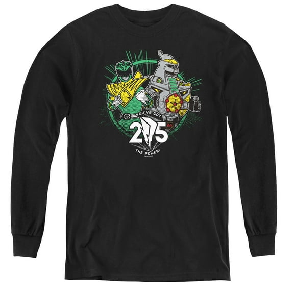 Power Rangers - Green 25 - Youth Long Sleeve Shirt - Small
