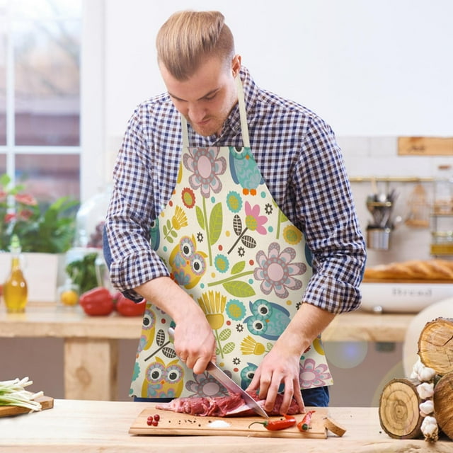 Offre Spéciale! Tablier Multifonctionnel en Lin Imitation pour Cuisine de Pâques