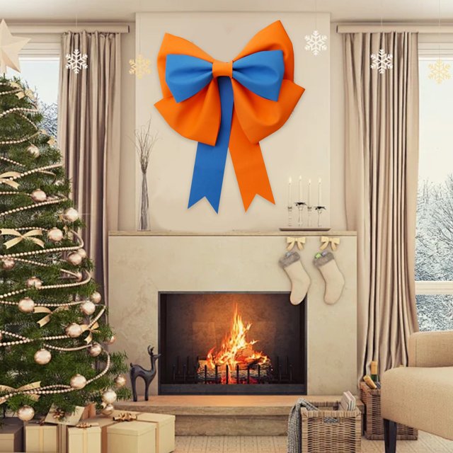 Xihbxyly Cinta de Lazo Naranja, Material Eva, Decoración Versátil para Manualidades, Accesorios Fáciles de Hacer, Creación de Lazos Grandes, Decoración para Fiestas, Guirnalda Navideña, Tamaño 75 X 8