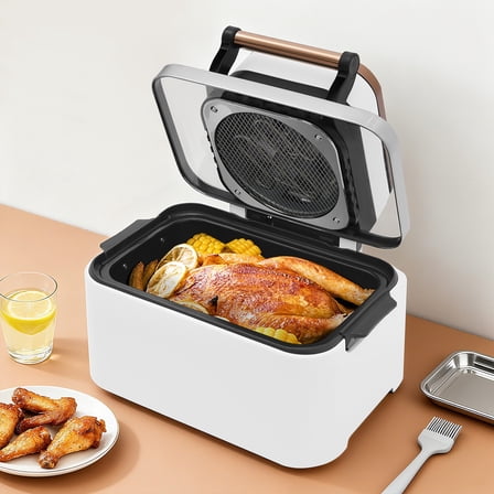 12.68 Qt Air Fryer with Viewing Window, Multifunctional Electric Fryer,White