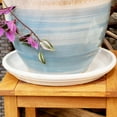 thumbnail image 5 of Sunnydaze 14.25" Round Pearl Ceramic Outdoor Flower Pot Saucer 2-Count, 5 of 9