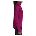 thumbnail image 3 of Yellow Rooster Women's Sport Wick Stretch 1/2 Zip Pullover Pink Rush S, 3 of 7