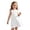 White, variant on Sunny Beach Day Dress For Girls Sleeveless Solid Color For Kids Lightweight Cozy For Warm Weather Fit And Flare Girls Dress