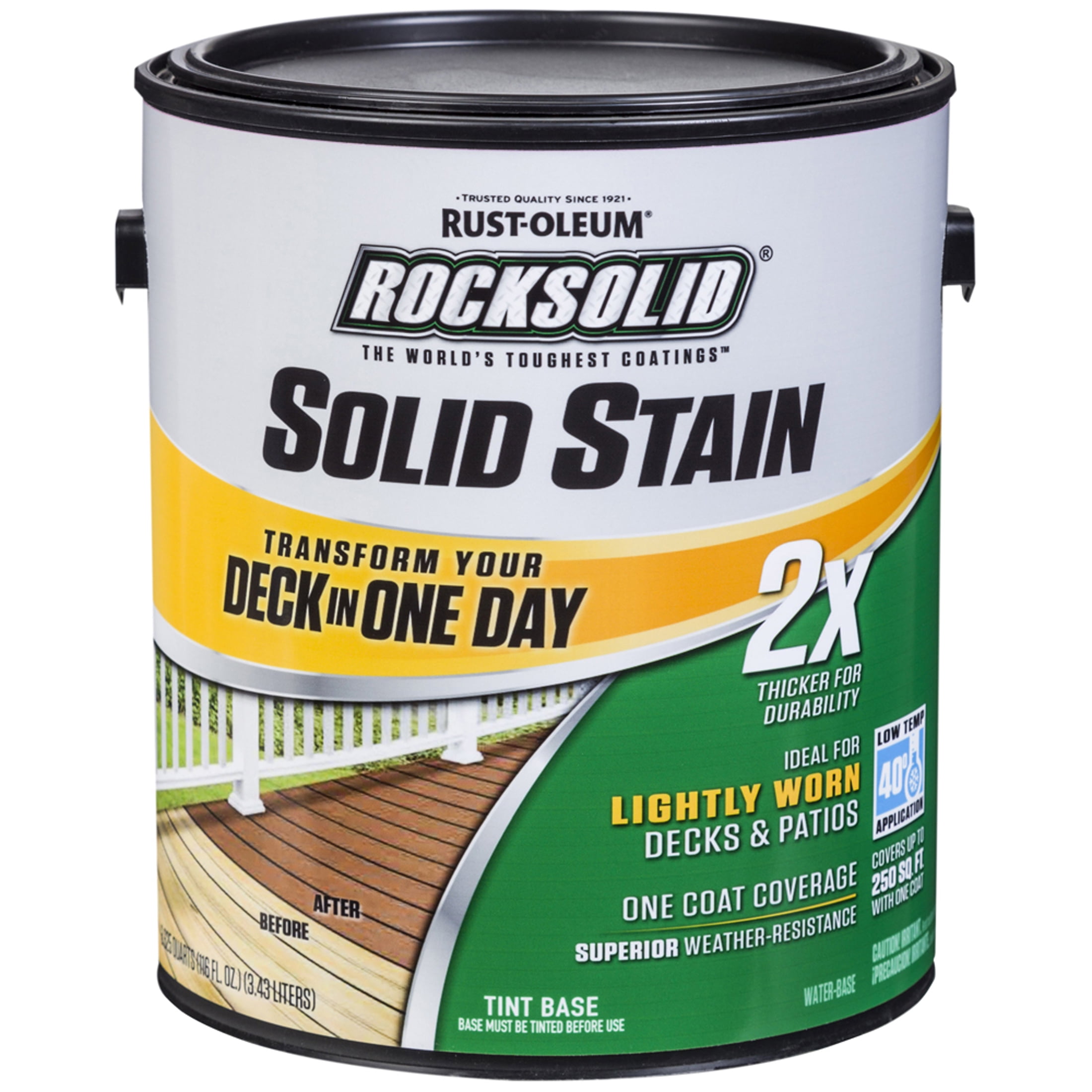 Gainsboro, Rust-Oleum RockSolid 2X Solid Exterior Wood Deck Stain-319756T, Gallon
