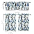 thumbnail image 6 of Boho Kitchen Curtains for Windows – Rustic Tribal Floral Print Cafe Curtains, Vintage Bohemian Geometric Panels for Home Décor, 6 of 6