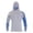 Grey, variant on sususu Rash Guard for Men Hooded Loose Fit T Shirts Long Sleeve Swimming Grey XL