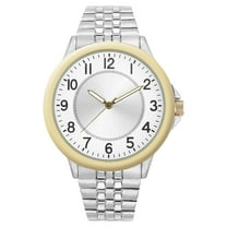 George Men's Watch: 2-Tone Silver/Gold Case, Blue Easy Read Dial, 2 ...