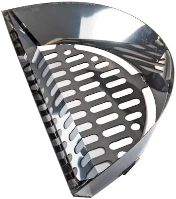 SnS Grills Slow 'N Sear® 18" — Stainless Steel Charcoal Basket Insert for Weber 18-Inch Kettle Grill, Smokey Joe, Jumbo Joe & Weber Summit, Two-Zone Smoking