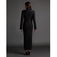 thumbnail image 2 of Vestido BELLA BARNETT con vendaje en forma de diamante, manga larga, negro, 2 of 5