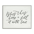 thumbnail image 5 of Stupell Industries Bless This Home with Love Family Motivational Phrase,14 x 11, Design by Loni Harris, 5 of 5