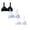 Black 1PCS & White 1PCS & Blue 1PCS, variant on Girls Sports Bras 8-10 Lightweight Soft Comfy Training Bra Girl Wireless Sports Bralettes Solid Color with Removable Padding Bras Cami Style Girls Underwear