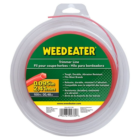 Weed Eater 588938001 0,095" par 100' Premium 5-Edge String Trimmer Line