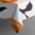 thumbnail image 5 of Halloween Pumpkin Bat Pattern Square Tablecloth,Waterproof Square Table Cover,Wipeable Spillproof Washable Table Cover for Home Kitchen Party Decor 52"x52"(132x132cm), 5 of 6