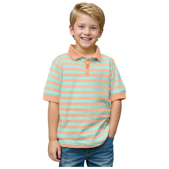 Gubotare Baby Polo Shirts Cute Clothes for Girls Baby and Toddler Boys Classic Short Sleeve Polo Shirt Summer Dress Shirts (Light Green,Size 4-5 Years)