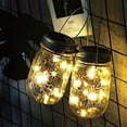 thumbnail image 2 of Outdoor Solar Garden Mason Jar Decor Lights With 20LED Fairy String Light Solar Hanging Lanterns for Yard Patio DIY Party Wedding Decoration (1 Piece), 2 of 6