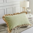 thumbnail image 6 of Pillow Covers under $5! kkbbma Ruffle Pillow Cases Standard Size, Ruffled Pillow Covers, Wrinkle Resistant Pillowcases 18.89×29.1 inch, Ruffled Pillow Shams, 6 of 6