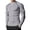 Grey, variant on Men's Compression Long Sleeve Fitness Top, High Neck Warm Lined Workout Base Layer for Outdoor Training, Quick-Dry Athletic Gym Shirt