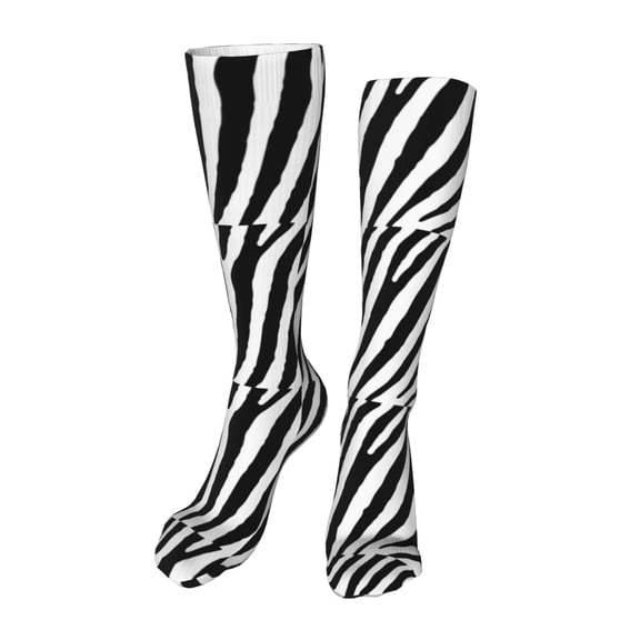 Naloa Zebra High Stockings Women Thigh High Stockings Over Knee Long Stockings-One Size