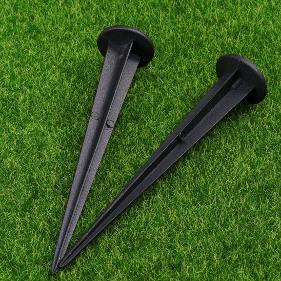 Healifty 2-Pack Aluminum Ground Spikes for LED Garden Lights, Lawn Spotlight Mounting Accessories