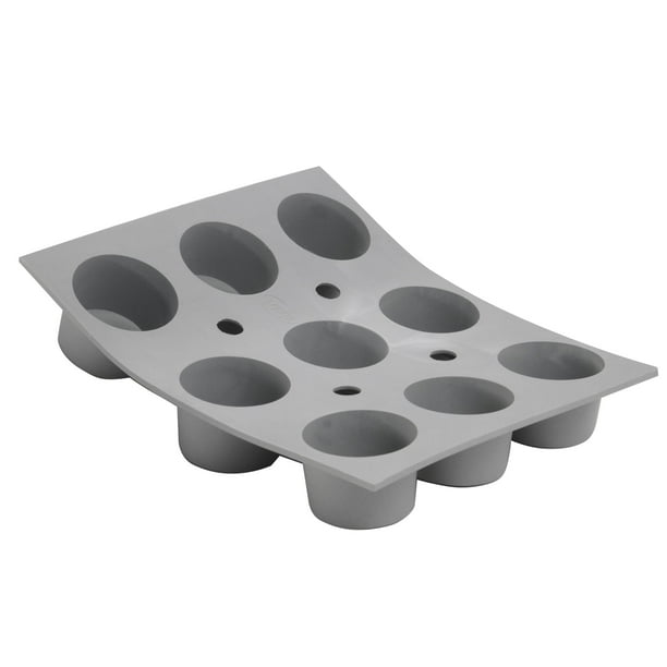 Molde de silicona De Buyer ELASTOMOULE Minimagdalenas, 9 magdalenas