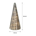 thumbnail image 4 of Fraiche Light Up Glass Grey Tree Decoration, 4 of 7