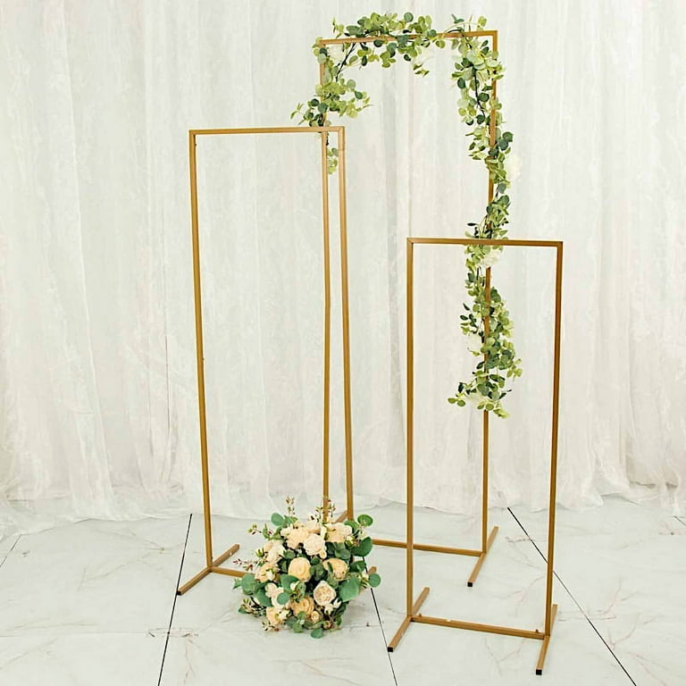 New Custom 6.5ft Metal Rectangular Tall Floral Stand/geometric