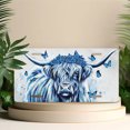 thumbnail image 4 of Blue themed Highland Cow Front License Plate, Metal License Plate, Funny Standard Plates Personalized Novelty Decorative For Men/Women/Boys/Girls Car 6×12 Inch, 4 of 6