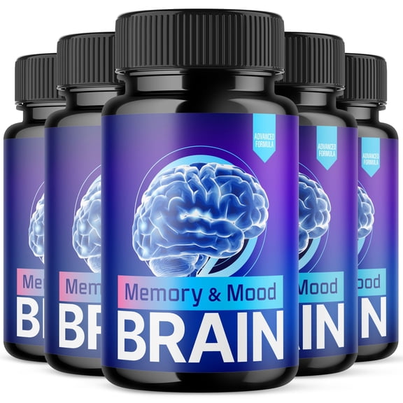 Memory and Mood Brain Advanced Formula Brain Support Pills Maximum Strength Supplement 300 Capsules