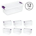 thumbnail image 2 of Sterilite Bacs de Rangement de 66 Qt, Lot de 6, et Bacs de Rangement de 6 Qt, Lot de 12, 2 of 12