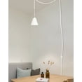 thumbnail image 5 of Kiven Plug in Pendant Light,Dimmable Hanging Light with Iron Lampshade, Modern Ceiling Pendant Light for Bedroom Hallway Kitchen,1-Light, 5 of 7
