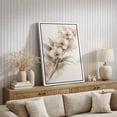 thumbnail image 4 of Framed Canvas Print Beige Flower Wall Art Boho Botanical Decorative for Living Room Bedroom - 24"x36" WHITE, 4 of 8