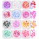 thumbnail image 1 of Ownest Juego de 12 colores holográficos con purpurina gruesa para fiesta de Navidad, maquillaje, cara, cuerpo, ojos, labios, pelo, uñas, cosméticos, festivales, sombra de ojos con purpurina gruesa, me, 1 of 4