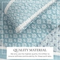 thumbnail image 2 of Great Bay Home Stripe Reversible Reversible Quilt Set With Shams (King, Kadi - Blue), 2 of 6