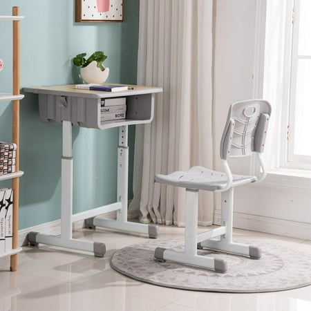 Zimtown Kids Desks Chairs Sets Student Desk Adjustable Child