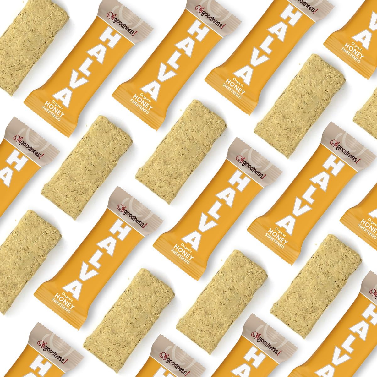 Oh, Goodness! Organic Halva Bars - Paleo Friendly - No Additives, Refined-Sugar, or Artificial Sweeteners - 40g Each - 16 Pack (Honey)