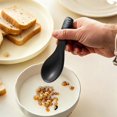 thumbnail image 5 of Ceramic Asian Soup Spoon,Japanese Retro Ceramics Soup Spoon,Long Handle Perfect Depth Spoon for Japanese Ramen Noodles,Chinese Dumpling,Pho,Miso,Wonton,Dishwasher Safe, 5 of 6