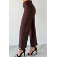 thumbnail image 3 of Women's Red Sandalwood Wide Leg Cropped Jeans – Casual Daily High Waist Denim, 16, 3 of 10