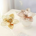 thumbnail image 3 of Adornos navideños, adornos navideños, regalos navideños, decoración para árbol de Navidad, flores de imitación, tela, flores de imitación para bodas, fiestas, salones y otras decoraciones, regalos nav, 3 of 6