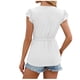 thumbnail image 3 of Fiudx Ofertas Relámpago Tops con Estampado de Moda para Mujer, Blusa de Manga Corta, Camisetas Divertidas con Cuello Redondo, 3 of 4