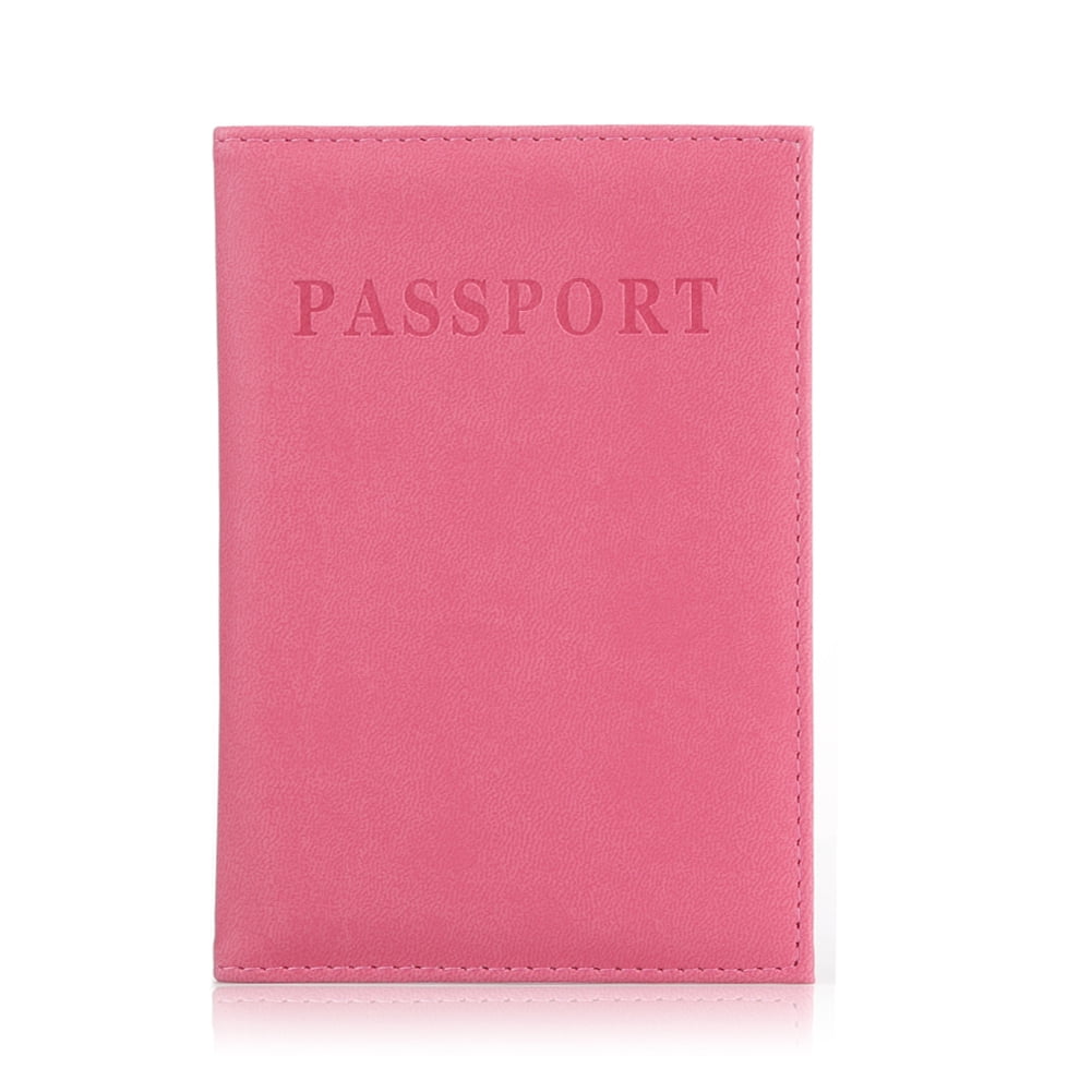 COOLL Travel Passport ID Card Cover Holder Case Faux Leather Protector Skin Organizer