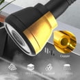 thumbnail image 4 of 360 Rotatable Tap Head Faucet Extender Splash-proof Kitchen Tap Sprayer With 3 Modes Water Saving Black Copper Water Tap Head, 4 of 5
