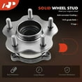 thumbnail image 5 of A-Premium 2 x Rear Wheel Bearing and Hub Assembly with 5-Lug Compatible with Nissan Murano 2009-2014, AWD Only, 5 of 6