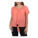 thumbnail image 1 of Blusa Simply Basic M220A02012 Talla M Coral Campesina Estampada, 1 of 4